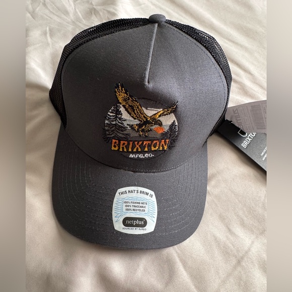 Brixton Ridgewood Charcoal & Black Trucker Hat - Picture 2 of 6